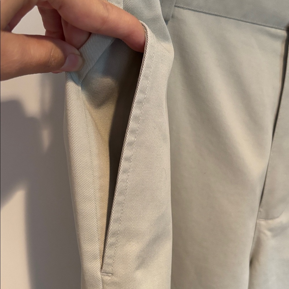 LL Bean Natural Fit 100% cotton flat front khakis in size 36, inseam 32 - Picture 4 of 15